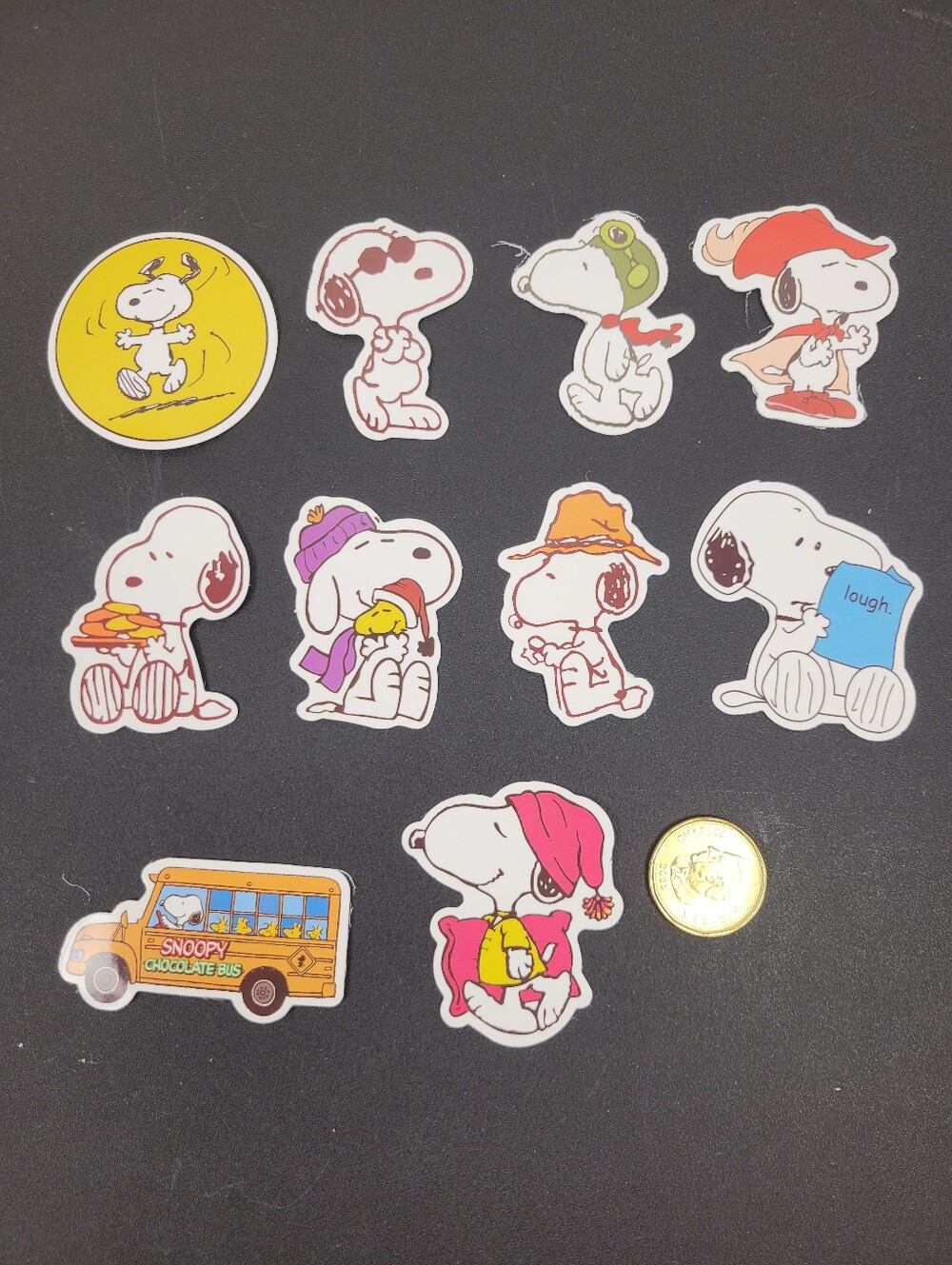 3/$20 10pcs Lot Snoopy Waterproof Stickers #005
